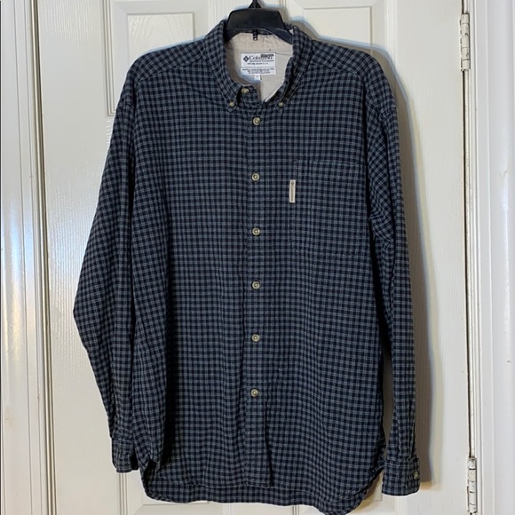 Columbia Sportwear Plaid Button Up Flannel Shirt Size Large - Picture 1 of 8